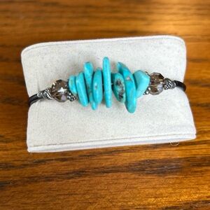 Natural Turquoise Nugget Stone Beaded Bracelet